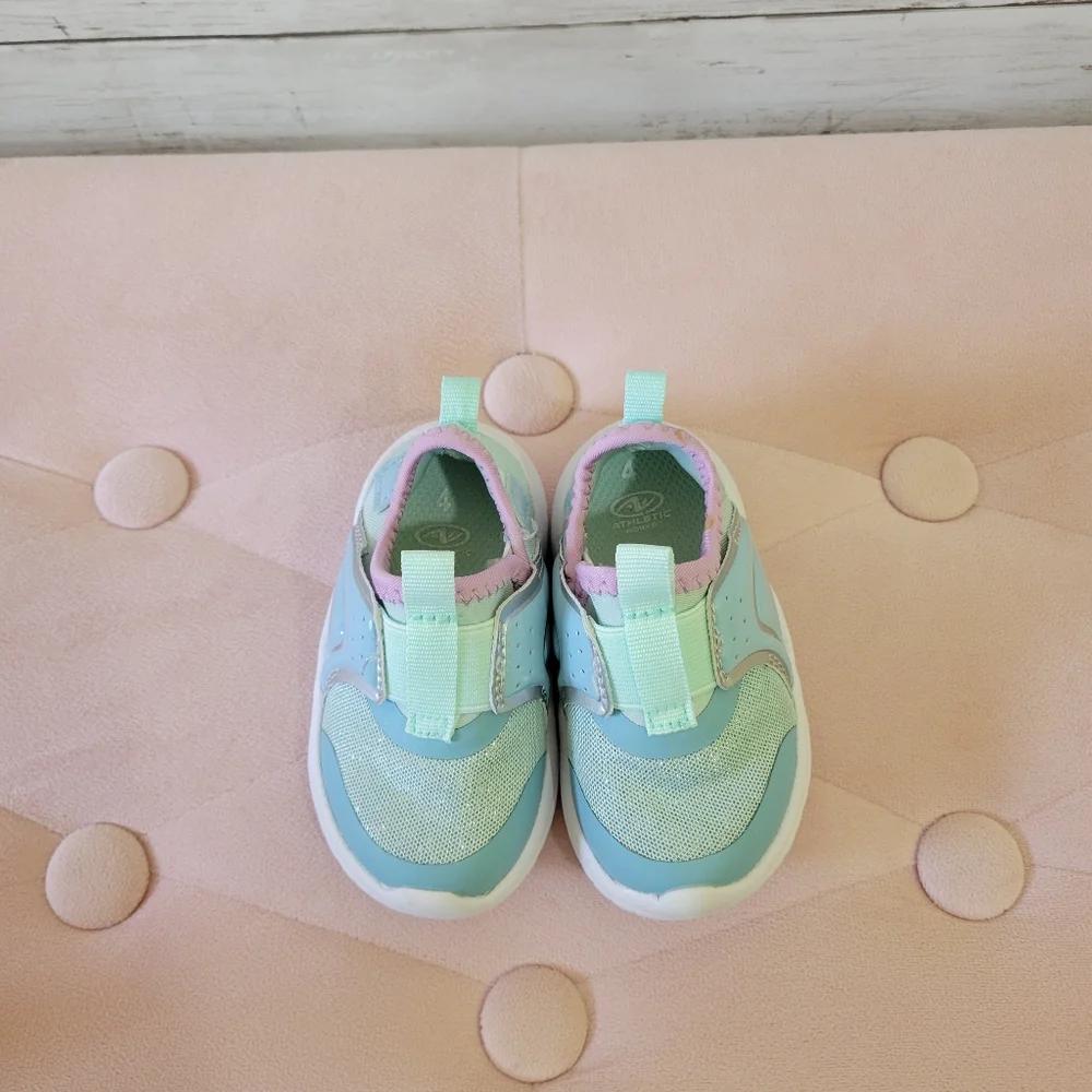 Athletic‎ Works Kids Mint and Lavender Sneakers